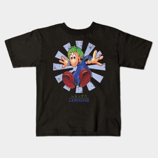 Lemmings Retro Japanese Kids T-Shirt